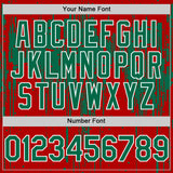 Custom Royal Kelly Green-White Dripping Splatter 3D Pattern Design Bomber Full-Snap Varsity Letterman Hoodie Jacket