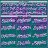 Custom Teal Purple-White Dripping Splatter 3D Pattern Design Bomber Full-Snap Varsity Letterman Hoodie Jacket