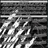 Custom Black White Splash 3D Pattern Design Bomber Full-Snap Varsity Letterman Hoodie Jacket