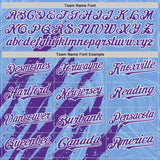 Custom Light Blue Purple-White Splash 3D Pattern Design Bomber Full-Snap Varsity Letterman Hoodie Jacket