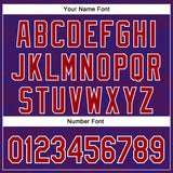 Custom Purple Red-White Curve Lines 3D Pattern Design Bomber Full-Snap Varsity Letterman Hoodie Jacket