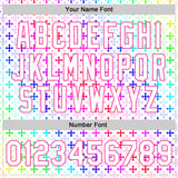 Custom White Pink Gothic Gradient Crosses 3D Pattern Design Bomber Full-Snap Varsity Letterman Jacket