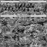 Custom Tie Dye Black-White Gothic Crosses 3D Bomber Full-Snap Varsity Letterman Jacket