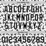 Custom White Black Gothic Crosses 3D Pattern Design Bomber Full-Snap Varsity Letterman Jacket