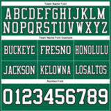 Custom Kelly Green White-Black Authentic Football Jersey