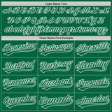 Custom Stitched Kelly Green Kelly Green-White Baseball Pullover Sweatshirt Hoodie