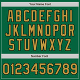 Custom Stitched Kelly Green Old Gold-Black Baseball Pullover Sweatshirt Hoodie