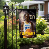 Personalized Basketball Team Name Photo Garden Flag