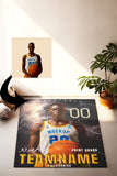 Personalized Basketball Team Number Photo carpet