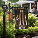 Personalized Soccer Team Name Photo Garden Flag