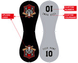 Personalized Black Gray Split Half Leather Black Authentic Baseballs