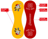 Personalized Gold Red Half Leather Red Authentic Baseballs