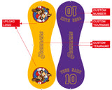 Personalized Gold Purple Half Leather Purple Authentic Baseballs