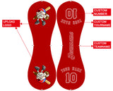 Personalized Red Leather Red Authentic Baseballs