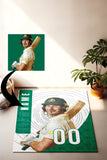 Personalized Baseball Team Number Photo carpet