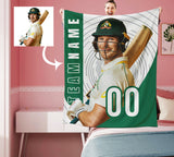 Personalized Baseball Team Photo Sports Blanket