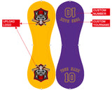 Personalized Gold Purple Half Leather Purple Authentic Baseballs