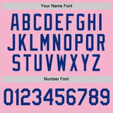 Custom Light Pink Royal Authentic Baseball Jersey