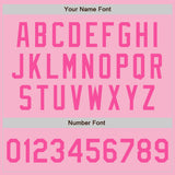 Custom Light Pink Pink-White Authentic Baseball Jersey