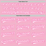 Custom Light Pink White-Pink Authentic Baseball Jersey