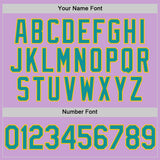 Custom Light Purple Teal-Yellow Authentic Baseball Jersey