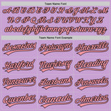 Custom Light Purple Medium Pink-Black Authentic Baseball Jersey