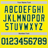 Custom Light Yellow Green-White Authentic Basketball Jersey