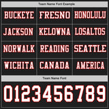 Custom Black White-Red Long Sleeve Authentic Football Jersey