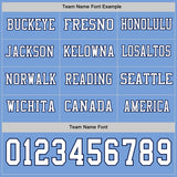 Custom Light Blue White-Navy Long Sleeve Authentic Football Jersey