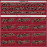 Custom Maroon Navy-Old Gold Mesh Authentic Throwback Baseball Jersey