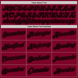 Custom Maroon Black Authentic Throwback Basketball Jersey