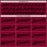 Custom Maroon White-Black Authentic Throwback Basketball Jersey