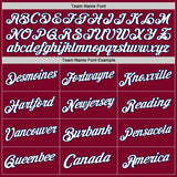 Custom Maroon White-Navy Authentic Throwback Basketball Jersey