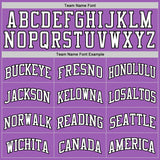 Custom Medium Purple White-Black Authentic Basketball Jersey