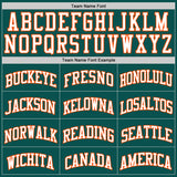 Custom Midnight Green White-Orange Authentic Basketball Jersey