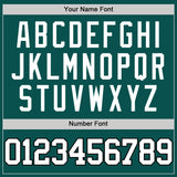 Custom Midnight Green White-Black Authentic Basketball Jersey