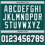 Custom Midnight Green White Gray-Black Authentic Basketball Jersey