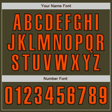 Custom Olive Orange-Black Authentic Salute To Service Baseball Jersey