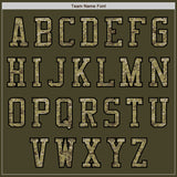 Custom Olive Camo-Black Authentic Salute To Service Baseball Jersey