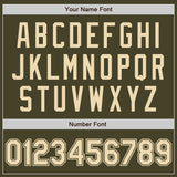 Custom Olive Cream Authentic Salute To Service Baseball Jersey