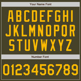 Custom Olive Gold Authentic Salute To Service Baseball Jersey