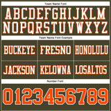 Custom Olive Orange-White Authentic Salute To Service Football Jersey