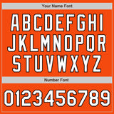 Custom Orange White-Black Authentic Baseball Jersey
