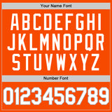 Custom Orange White-Gray Authentic Throwback Basketball Jersey