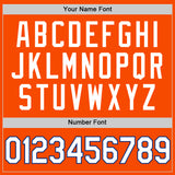 Custom Orange White-Royal Authentic Throwback Basketball Jersey