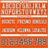 Custom Orange Steel Gray-White Authentic Football Jersey