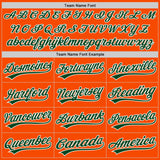 Custom Stitched Orange Green-White Baseball Pullover Sweatshirt Hoodie