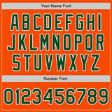 Custom Stitched Orange Green-White Baseball Pullover Sweatshirt Hoodie
