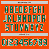 Custom Stitched Orange Kelly Green-White Baseball Pullover Sweatshirt Hoodie