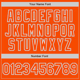 Custom Stitched Orange Orange White-Gray Baseball Pullover Sweatshirt Hoodie